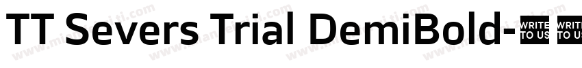 TT Severs Trial DemiBold字体转换